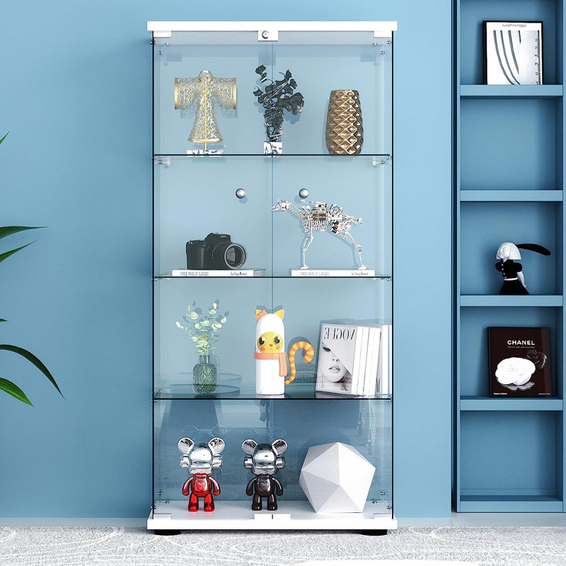 Glass cabinet wayfair discount